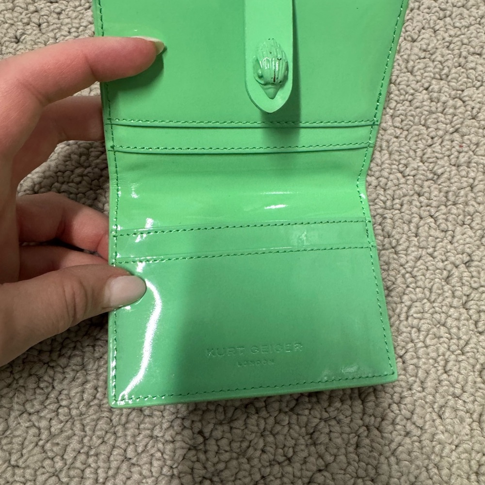 Kurt Geiger mint green card case - Picture 3 of 4